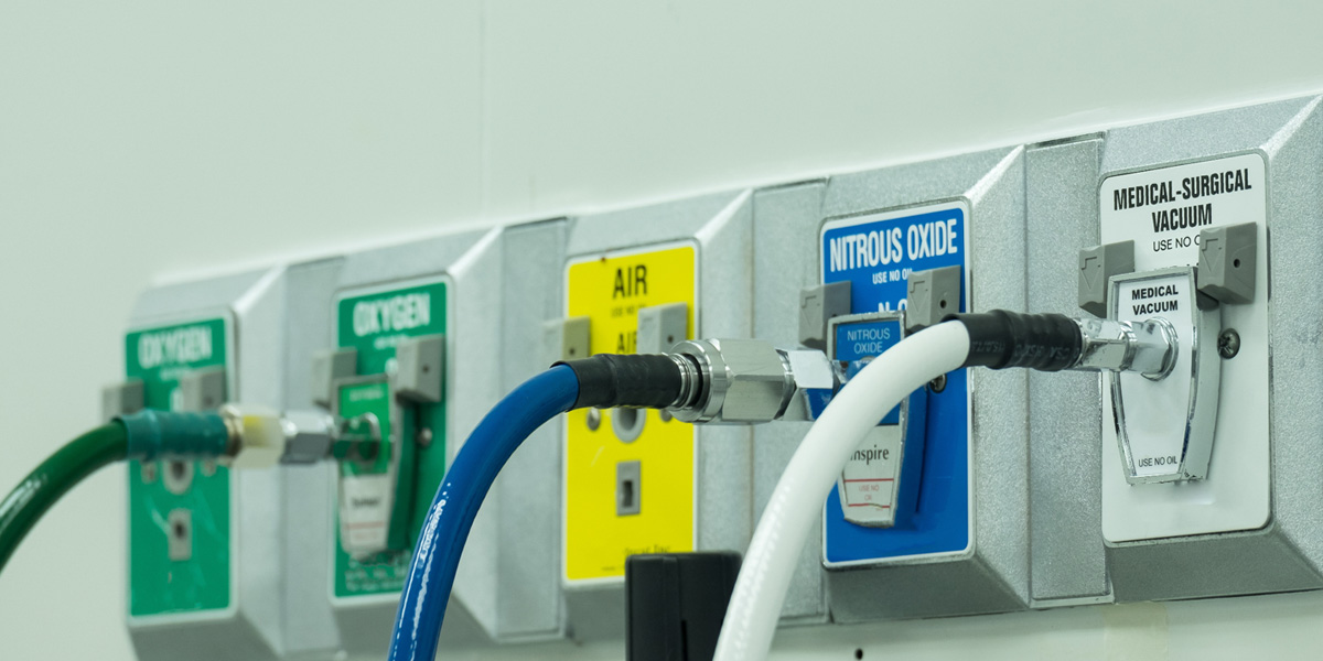 medical oxygen gas pipeline installation